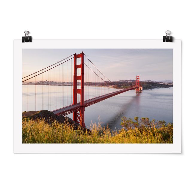 quadros azuis Golden Gate Bridge In San Francisco