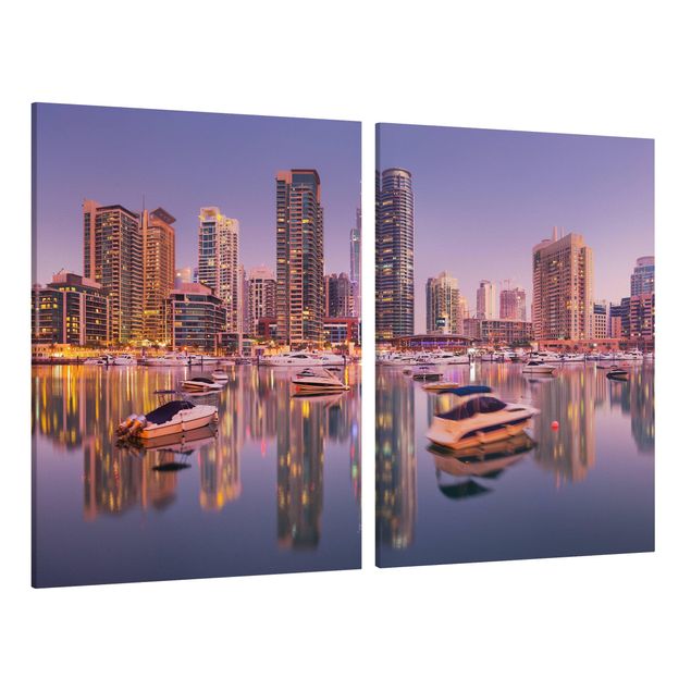 Quadros cidades Dubai Skyline And Marina