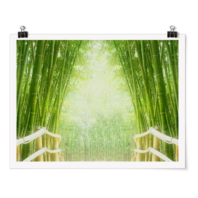 quadro com paisagens Bamboo Way