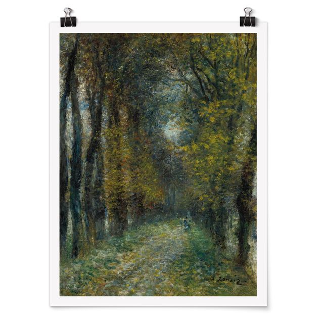quadro com árvore Auguste Renoir - The Allée