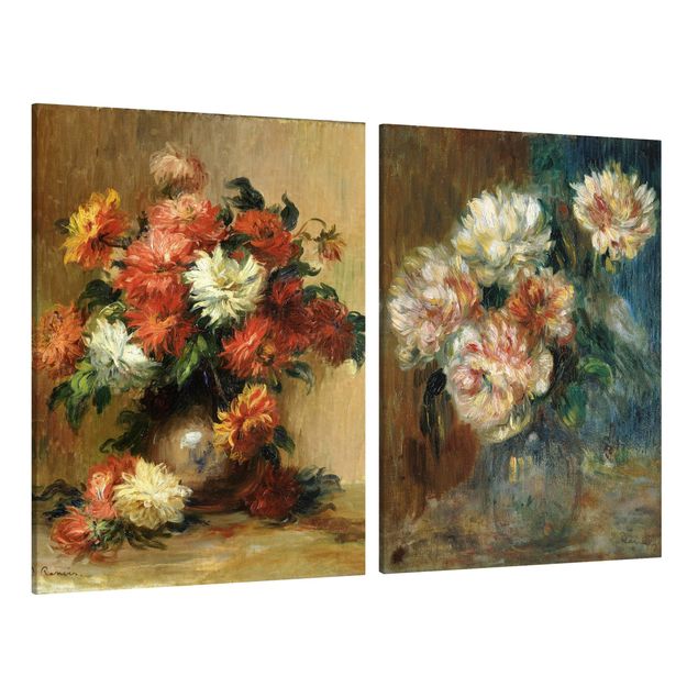 Telas decorativas flores Auguste Renoir - Vases
