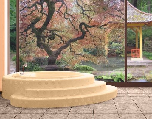 decoraçao para parede de cozinha Japanese Garden