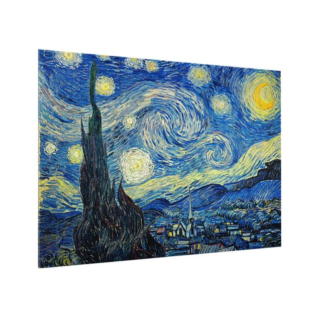 Quadros movimento artístico Pontilhismo Vincent van Gogh - Starry Night
