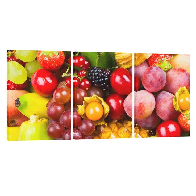 Quadros frutas Colourful Exotic Fruits
