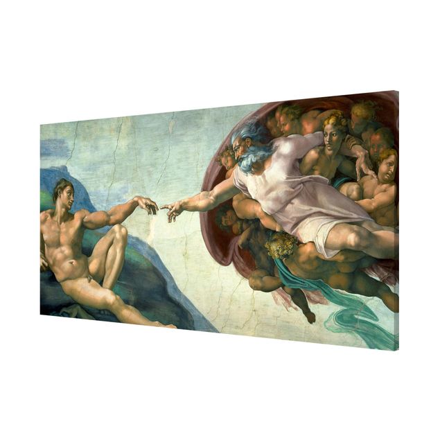 Quadros famosos Michelangelo - The Sistine Chapel: The Creation Of Adam