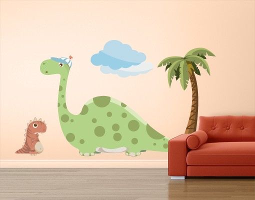Decoração para quarto infantil No.MW90 Dino Gang Tiny And Bronto