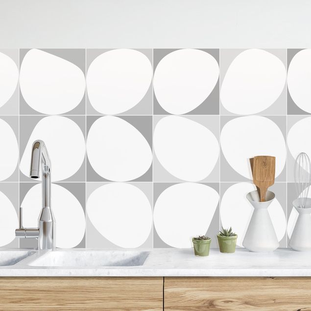 decoraçoes cozinha Oval Tiles - Grey