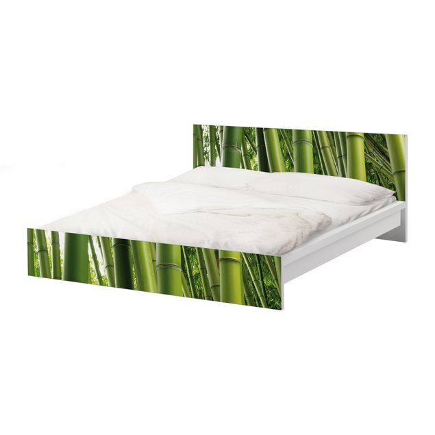 Papel autocolante para móveis Cama Malm IKEA Bamboo Trees No.1