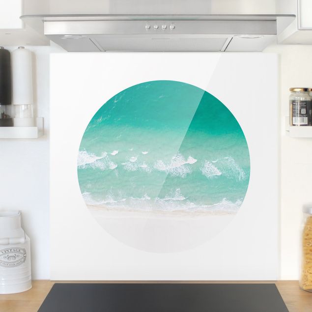 decoraçao para parede de cozinha The Ocean In A Circle