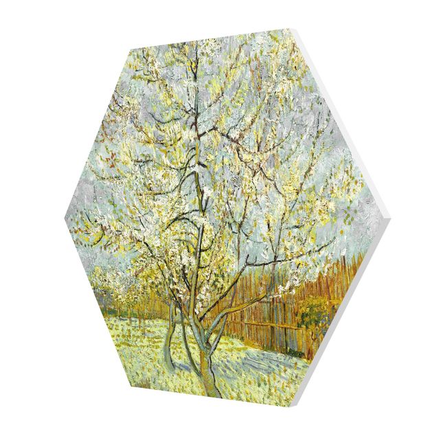 quadro com árvore Vincent van Gogh - Flowering Peach Tree