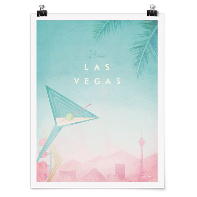 Posters quadros famosos Travel Poster - Viva Las Vegas