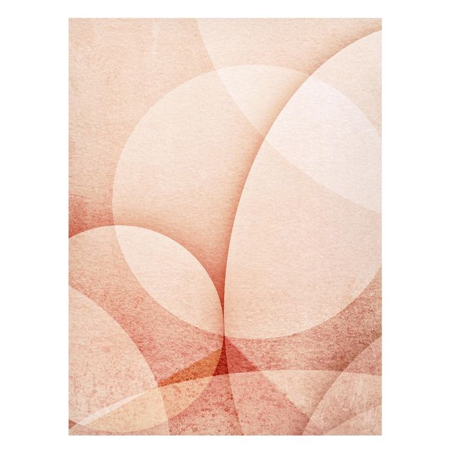 Quadros padrões Abstract Graphics In Peach-Colour