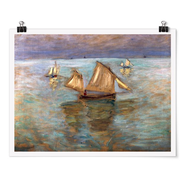 Quadros por movimento artístico Claude Monet - Fishing Boats Near Pourville