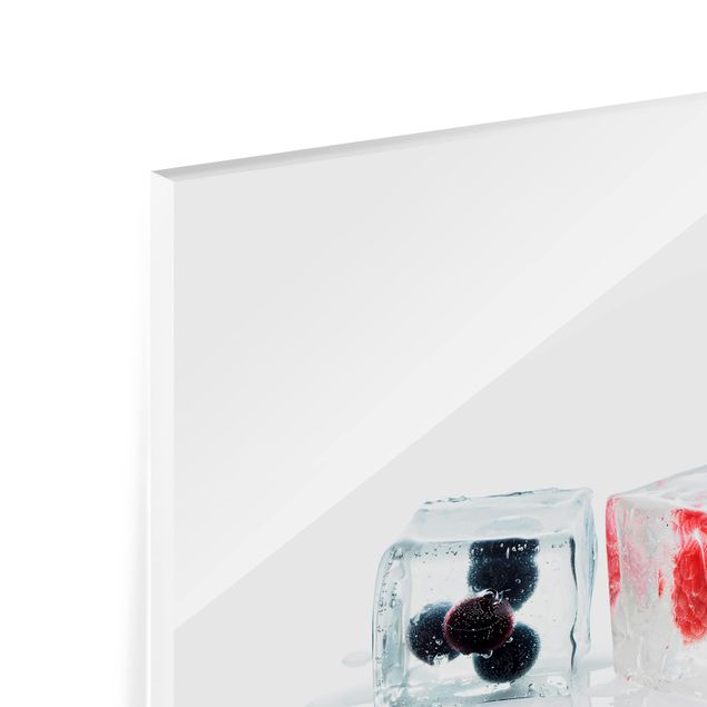 Painel anti-salpicos de cozinha Fruits In Ice Cube