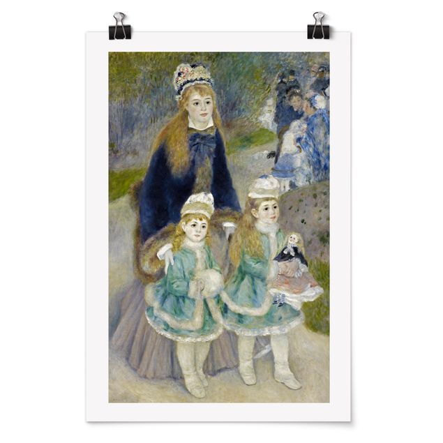 Posters quadros famosos Auguste Renoir - Mother and Children (The Walk)