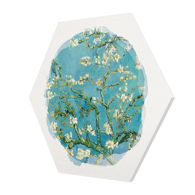Quadros famosos WaterColours - Vincent Van Gogh - Almond Blossom