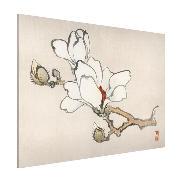 decoraçoes cozinha Asian Vintage Drawing White Magnolia