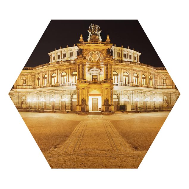 Quadros hexagonais Dresden Opera House