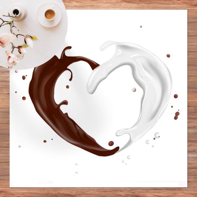 Tapete para varandas Chocolate Milk Heart