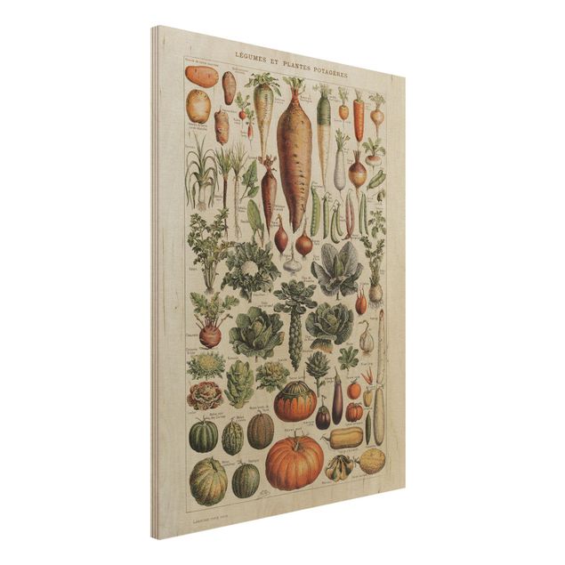 decoraçao para parede de cozinha Vintage Board Vegetables