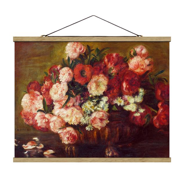 Quadros florais Auguste Renoir - Still Life With Peonies