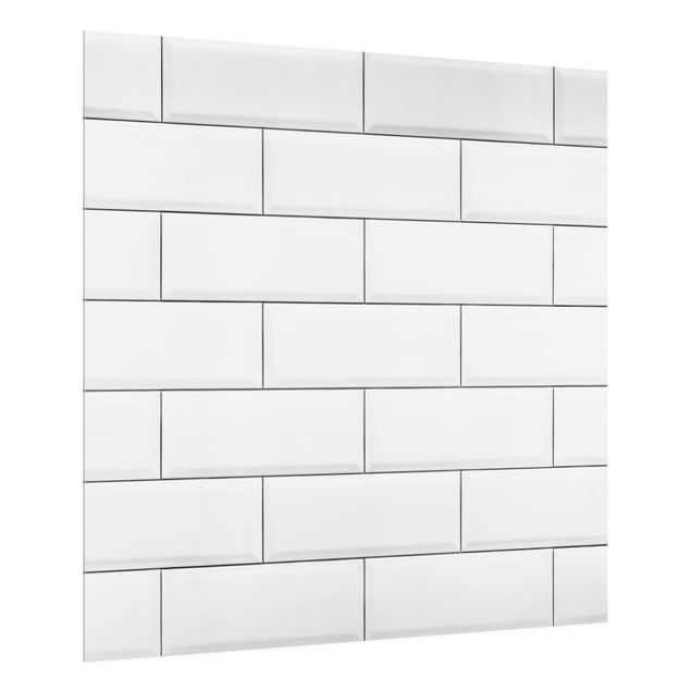 Painel anti-salpicos de cozinha padrões White Ceramic Tiles