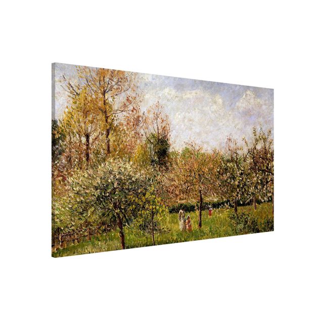 Quadros movimento artístico Romantismo Camille Pissarro - Spring In Eragny