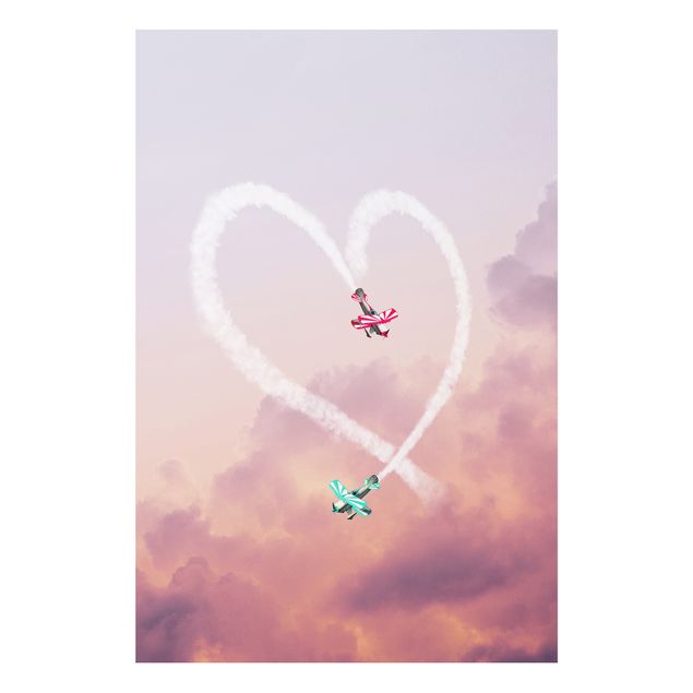 Quadros famosos Heart With Airplanes