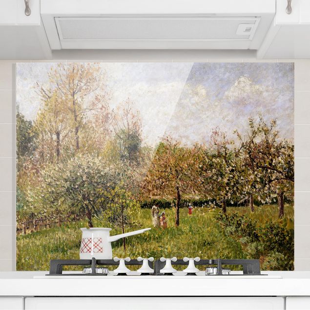 decoraçao para parede de cozinha Camille Pissarro - Spring In Eragny