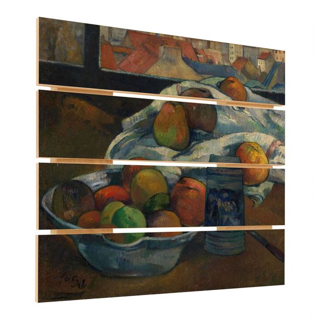 quadros para parede Paul Gauguin - Fruit Bowl and Pitcher in front of a Window