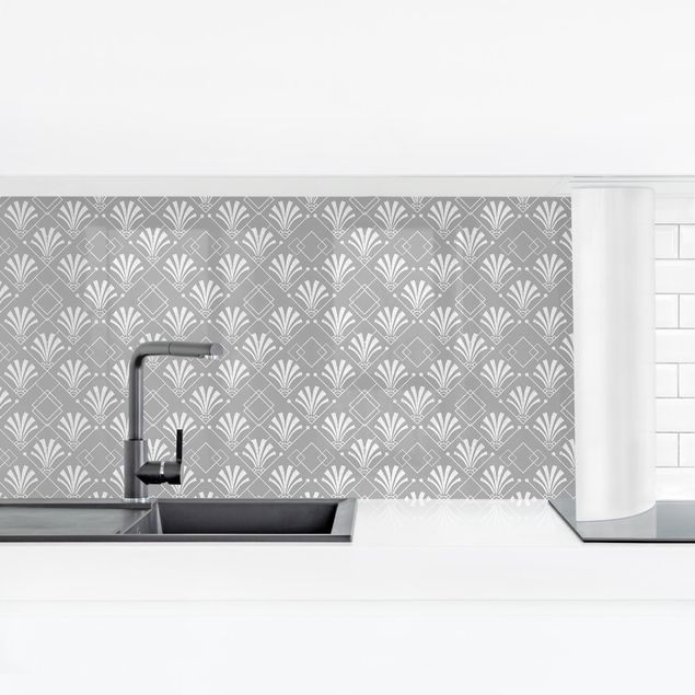 revestimento parede cozinha Glitter Look With Art Deko On Grey Backdrop