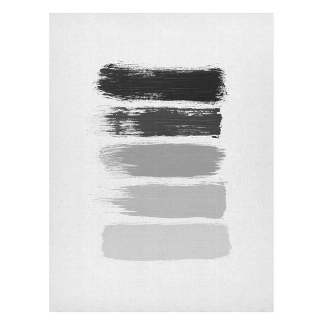 Quadros famosos Stripes in Black And Grey
