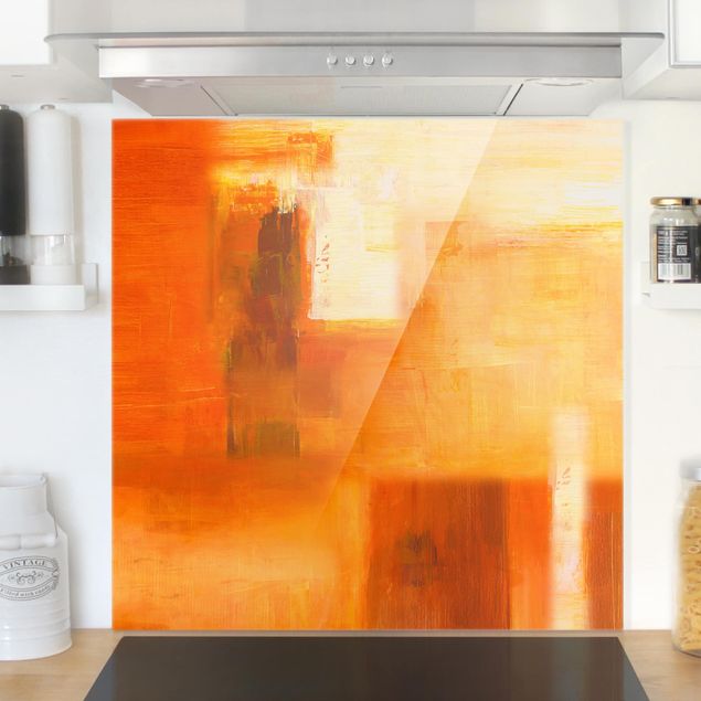 decoraçoes cozinha Petra Schüßler - Composition In Orange And Brown 02