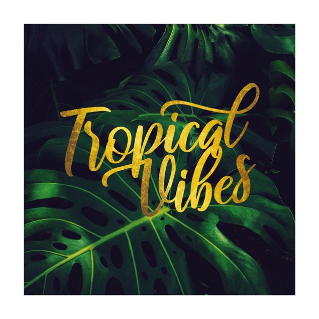 Tapete dourado Jungle - Tropical Vibes
