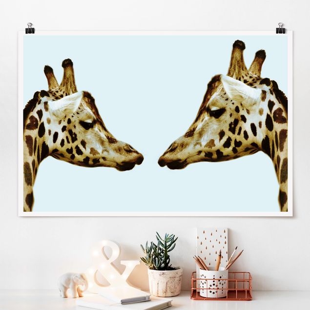 decoraçoes cozinha Giraffes In Love