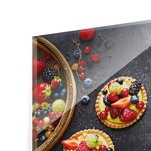 Painel anti-salpicos de cozinha Berries Dessert