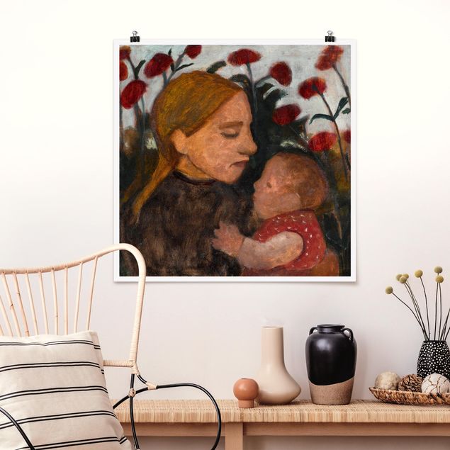 decoraçoes cozinha Paula Modersohn-Becker - Girl with Child