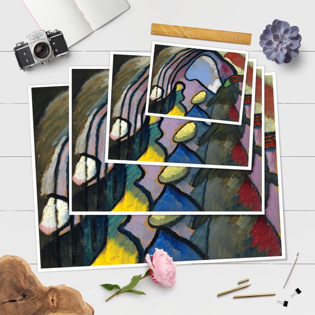 decoração quadros Wassily Kandinsky - Study For Improvisation 10