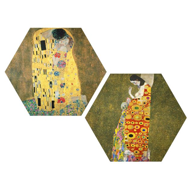 Quadros famosos Gustav Klimt - Kiss And Hope