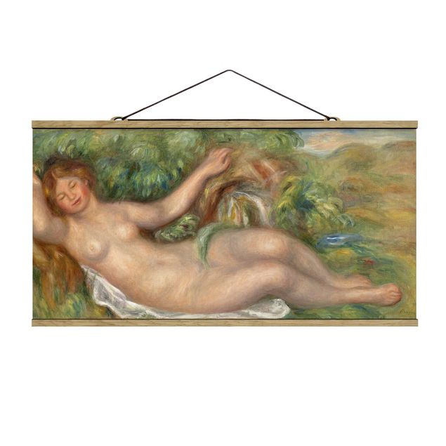 Quadros atos e eróticos Auguste Renoir - Nude Lying, The Source
