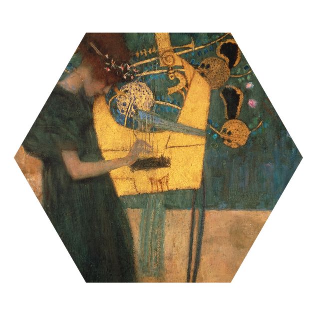 Quadros retratos Gustav Klimt - Music