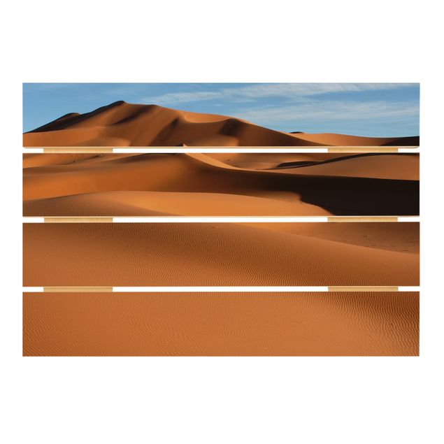 quadro de madeira para parede Desert Dunes