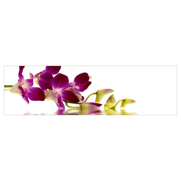 Backsplash de cozinha Pink Orchid Waters