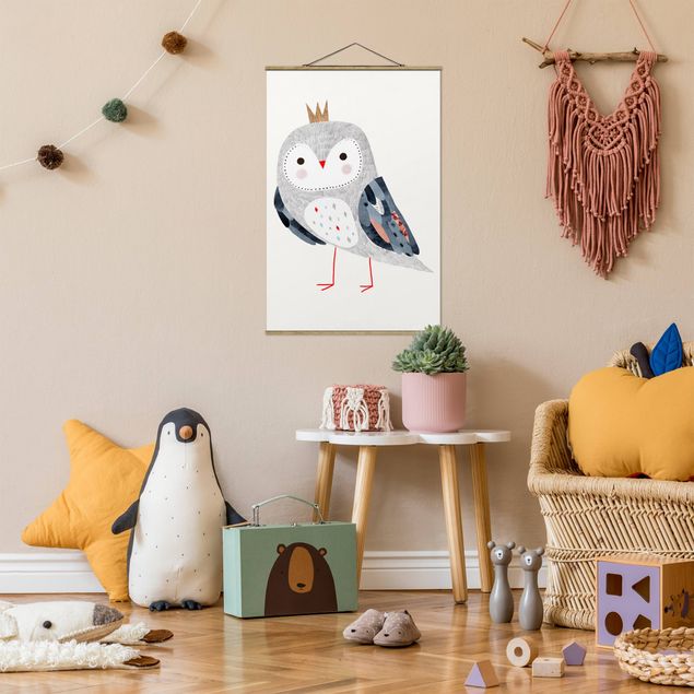 quadros modernos para quarto de casal Crowned Owl Light