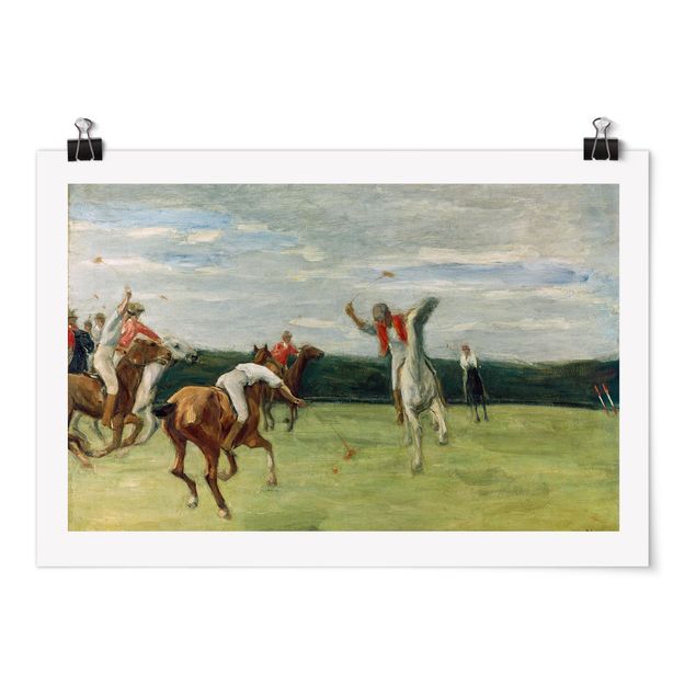 Posters quadros famosos Max Liebermann - Polo Player in Jenisch-Park