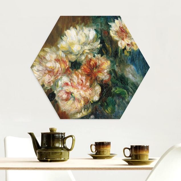 decoraçoes cozinha Auguste Renoir - Vase of Peonies