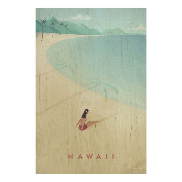 Quadros em madeira paisagens Travel Poster - Hawaii