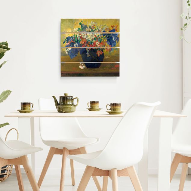 Quadros movimento artístico Impressionismo Paul Gauguin - Flowers in a Vase