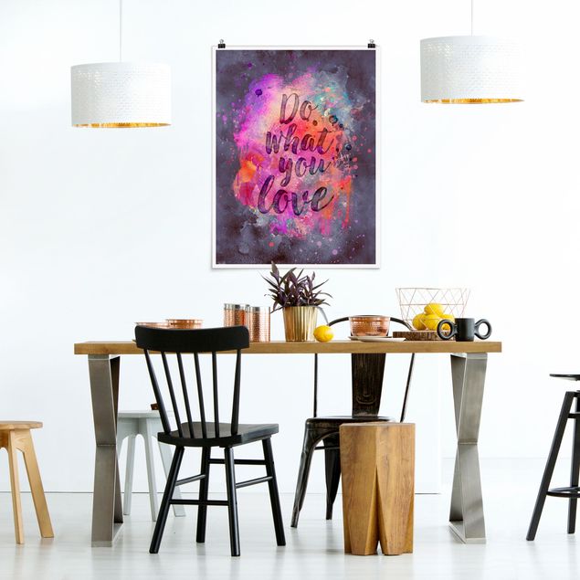 Posters frases Colourful Explosion Do What You Love