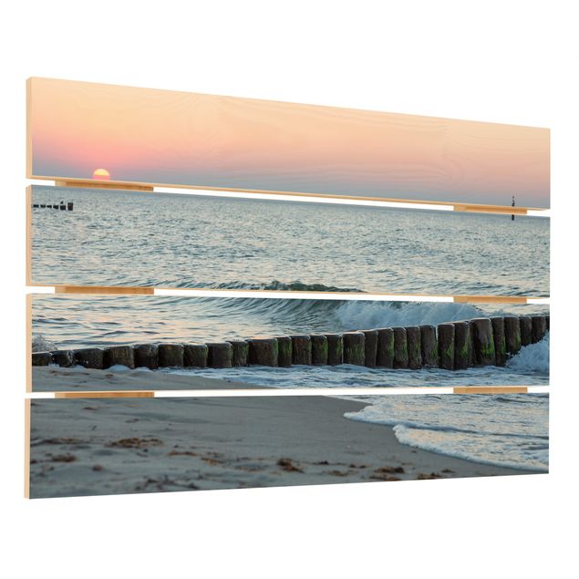 decoração quadros Sunset At The Beach